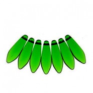 Czech Glass Daggers beads 5x16mm Chrysolite